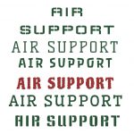Air support logo font options