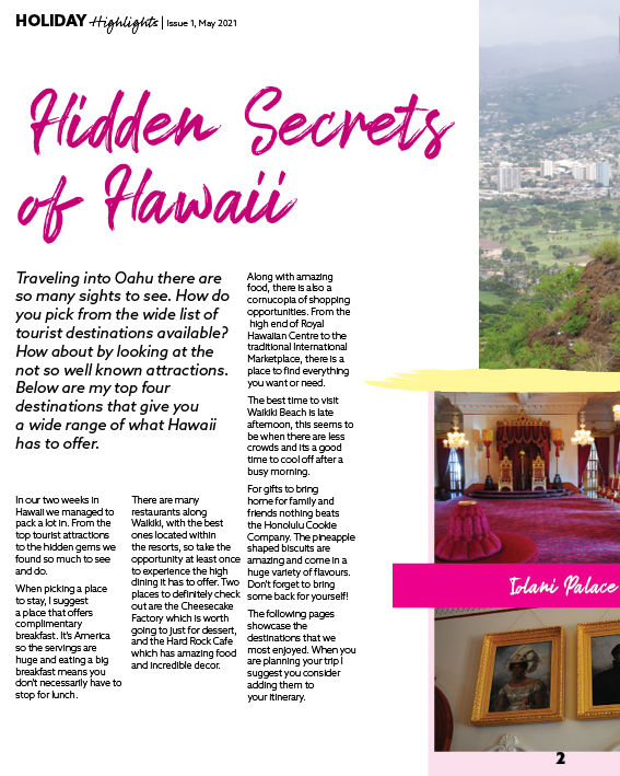 Cordelia Taylor Designs magazine Hawaii article page 1